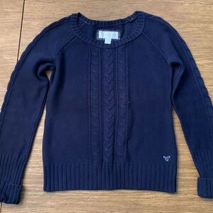 American Eagle Navy Blue Crew Neck Sweater